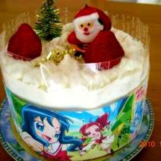 プリキュアクリスマスケーキ